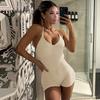 Women European Style Solid Color Backless High Waist Tight Yoga Jumpsuit