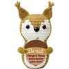 Gehäkelte Positive Moo Puppe Ornament Haus Raum Dekoration Handgestrickte Positive Energie Kuh Puppe Mit Karte Weihnachtsgeschenke
