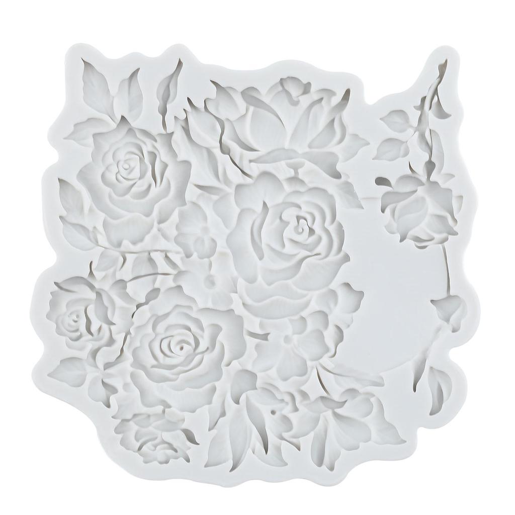 Rose Flower Silicone Molds Flower Fondant Mold Cake Decorating Tools Cupcake Topper Candy Chocolate Gumpaste Mold
