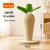 Cross Carrot Cat Climbing Frame & Sisal Scratching Post Toy for Nail Grinding & Itching Relief