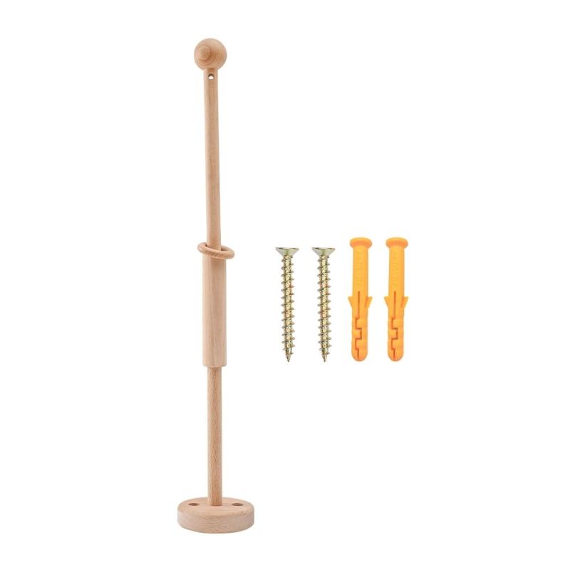 

Newborns Cribs Accessory Wood Bed Bells Holder With Hanging Toys Bracket for Baby Comfort