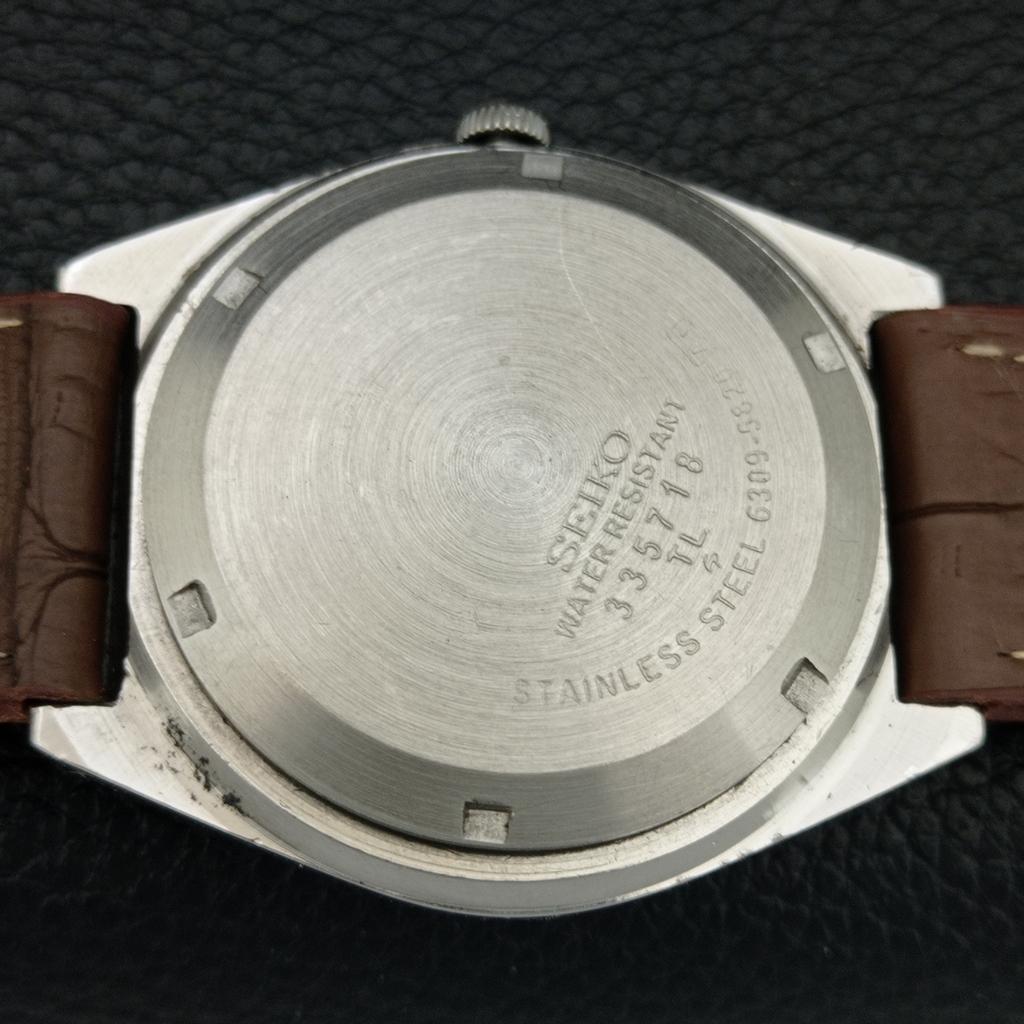 VINTAGE SEIKO 5 AUTOMATIC 6309A JAPAN MENS RED COLOR DIAL WATCH A709531-1