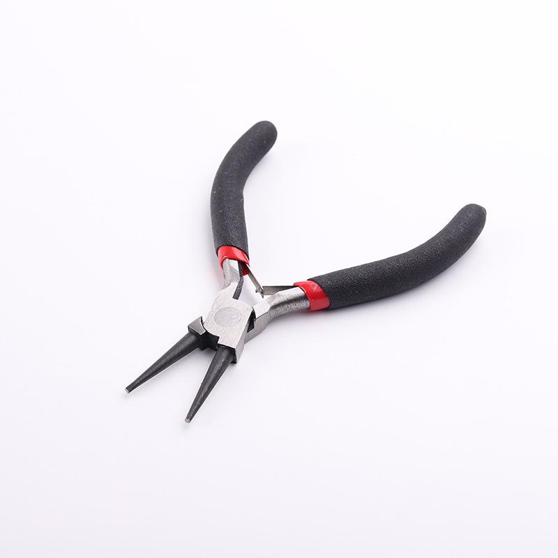 4.5-inch Red and Black Mini Round Nose Jewelry Pliers