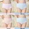 Langsha Women's 4-Pack Cotton Mid-Waist Briefs