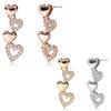 14K G.F. Mayni Heart Drop Earrings Ea3094