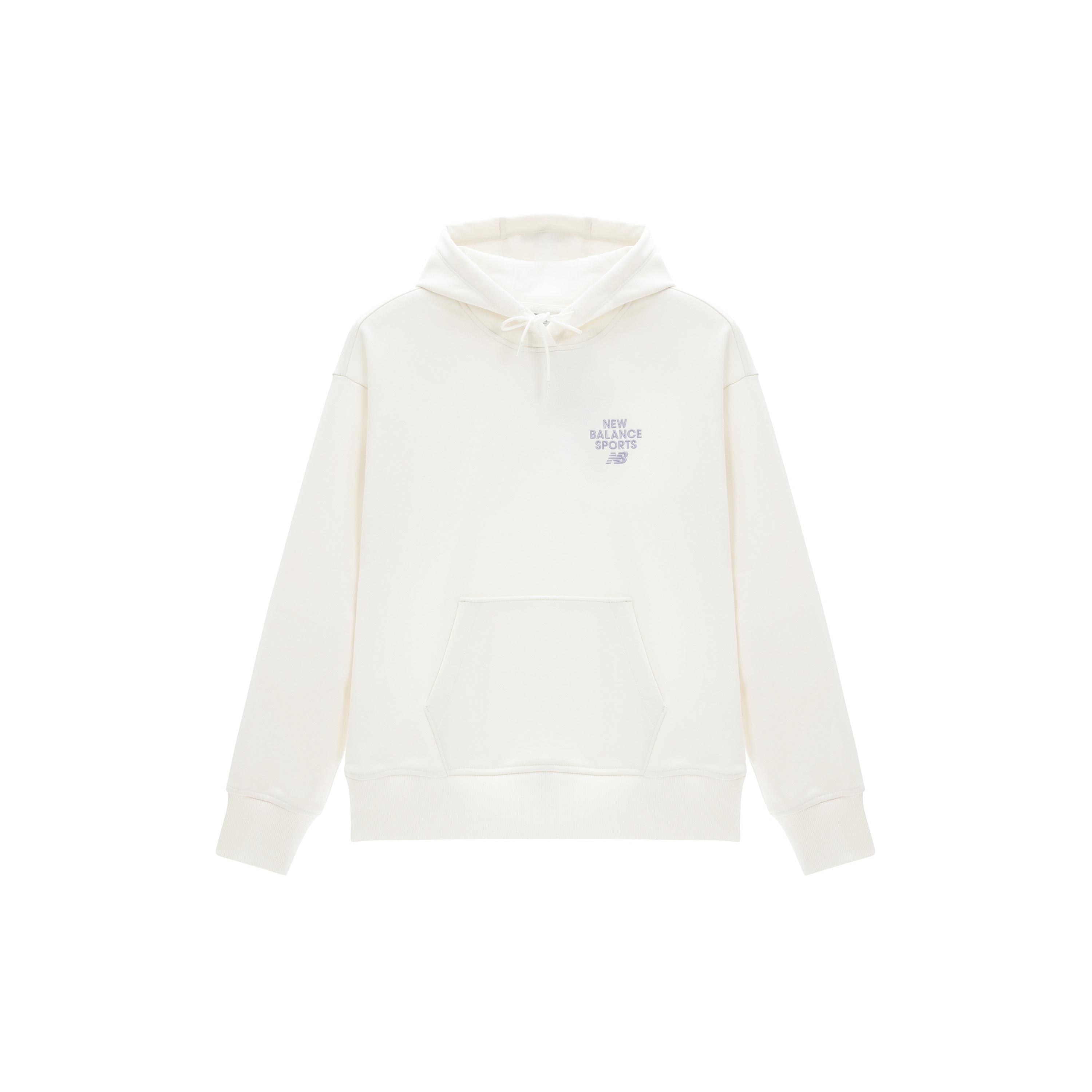 New Balance Sportswear Hoodie Asia Sizing White Unisex 5CD12132-IV XL