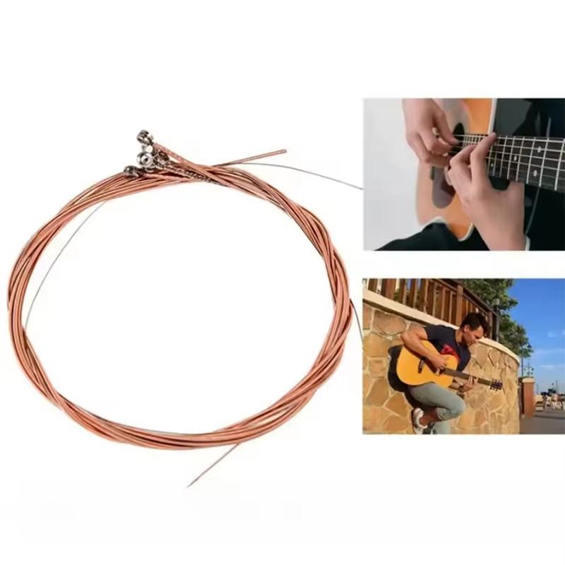 Guitar String Changing Parts Set Copper Guitar Strings with 3 IN 1 Multifunctional String Changing Tools for Guitars Ukulele ZYF