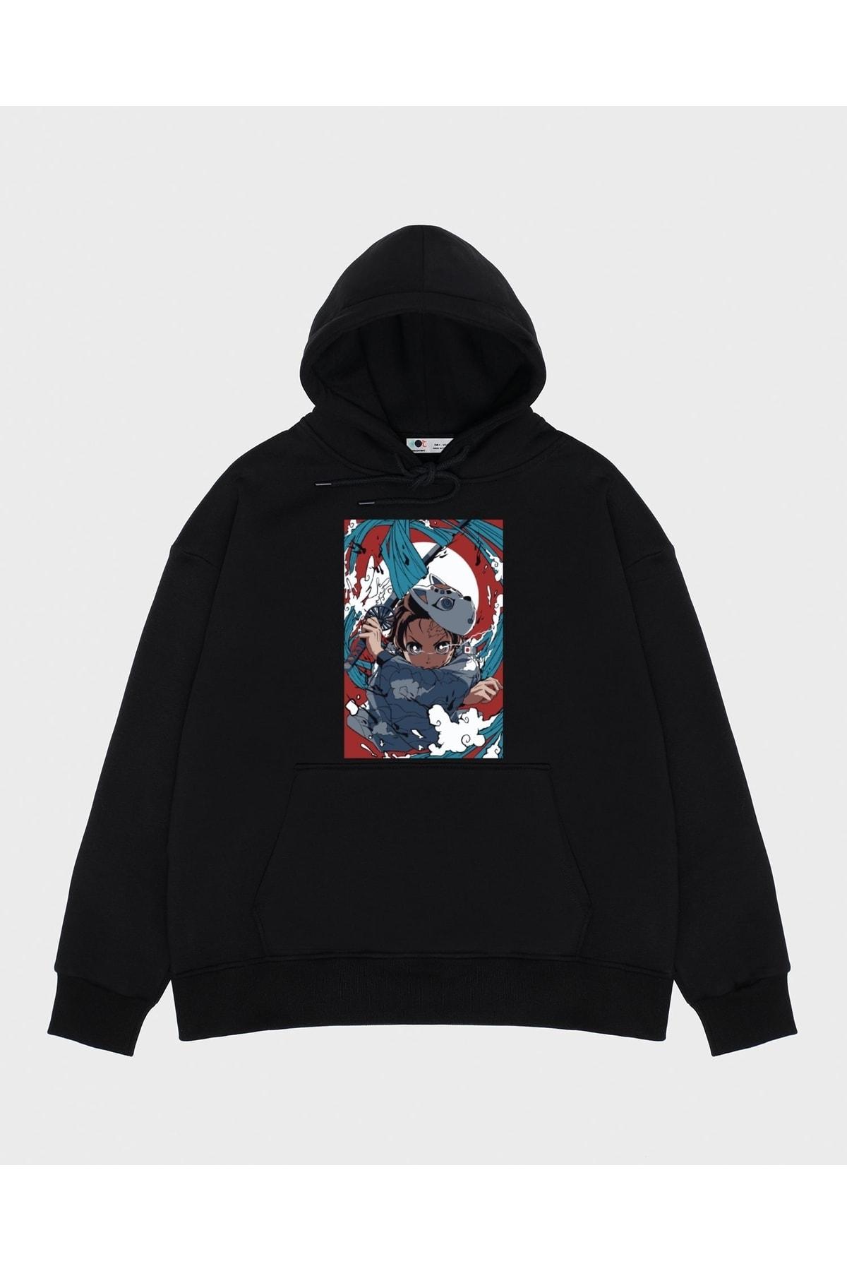 

Unisex Black Hooded Sweatshirt Breath Of Water