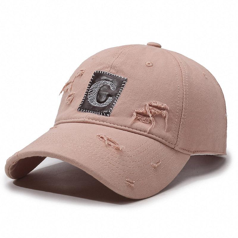 Ripped Patch Soft Top Big Brim Baseball Cap Fashion Casual Shade Cap Men And Women