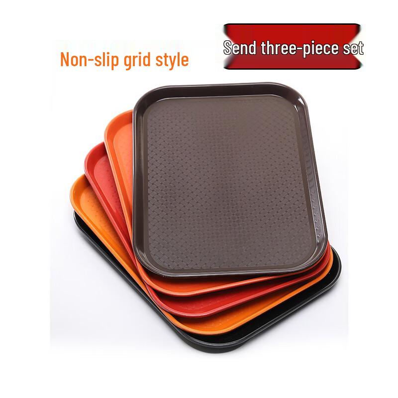Commercial Non-slip Plastic Serving Trays