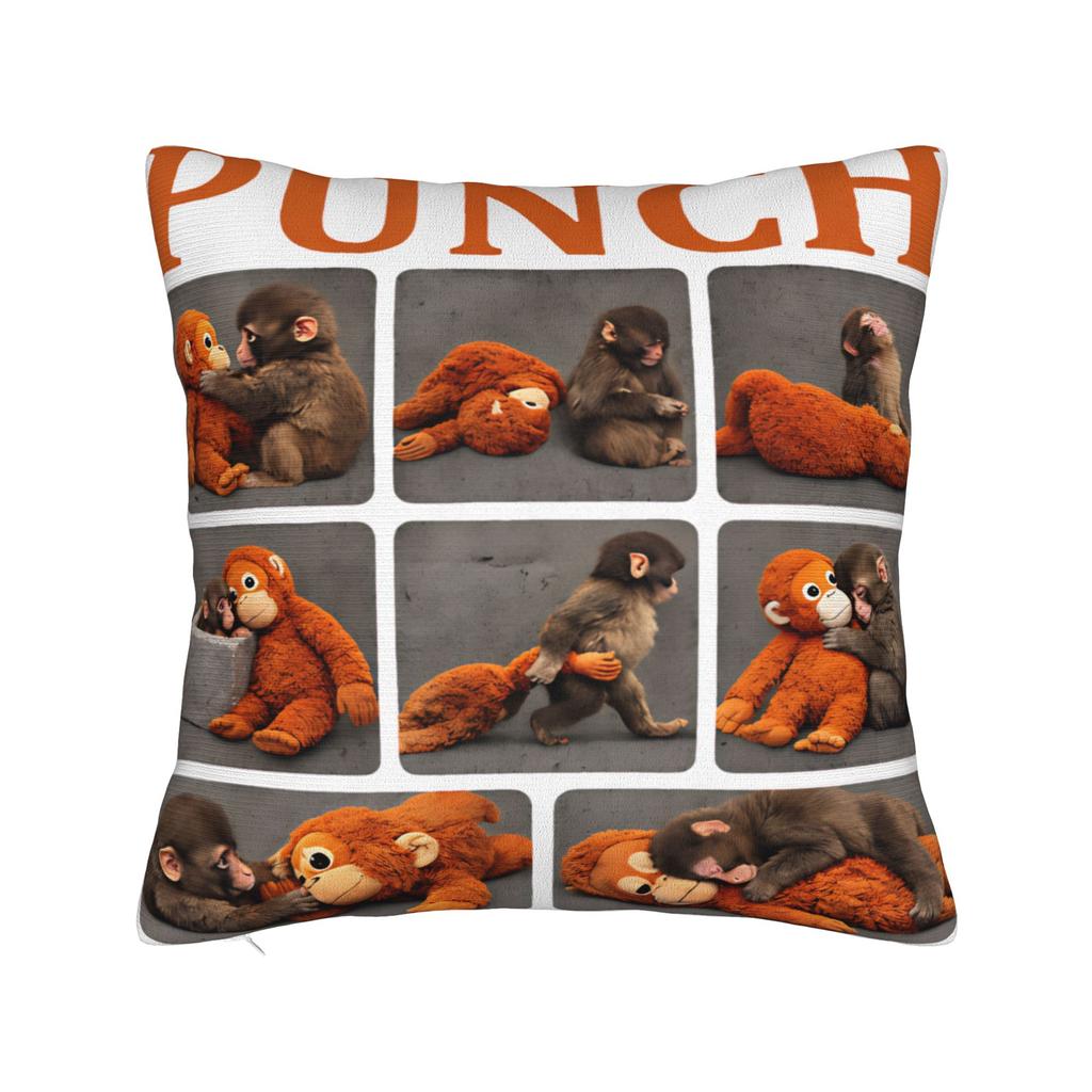 Baby Monkey Punch Team Punch Pillow Case Funny Pillow Cover Graphic Pillowcases For Living Room Chair