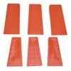 6pcs Chainsaw Wedges Increasing Friction Red Durable Plastic Tree Cutting Supplies for Woodworking