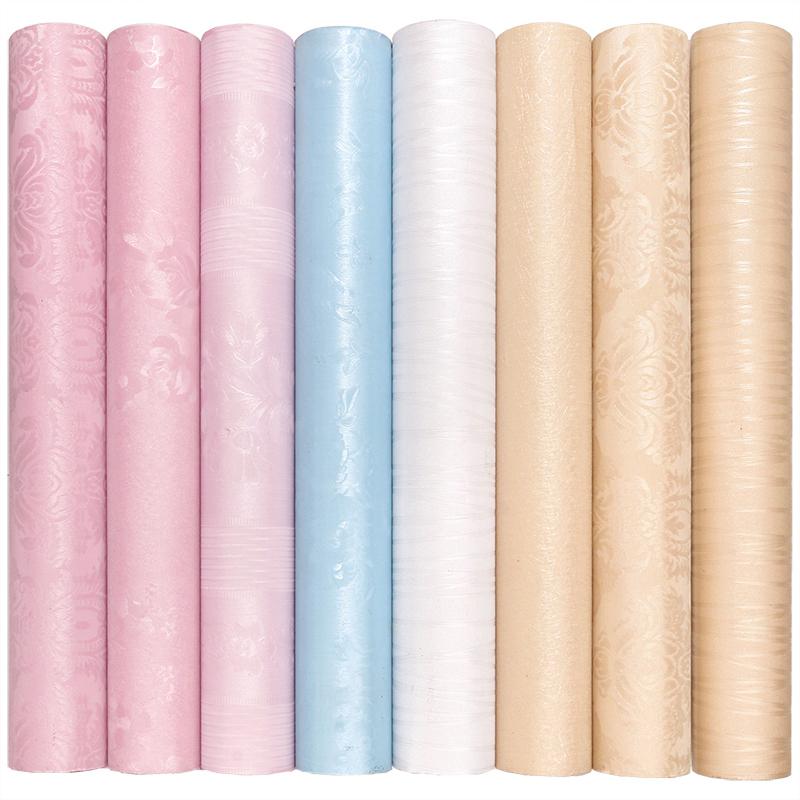 3D Solid Color Vinyl Self-adhesive Wallpaper for Walls In Rolls Contact Paper for Bedroom Wall Sticker Film Home Decor