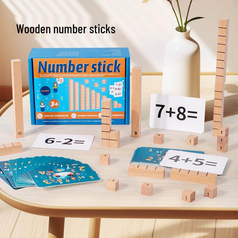 

Wooden Educational Math Toys: Cognitive Addition & Subtraction Games for Kids 3+