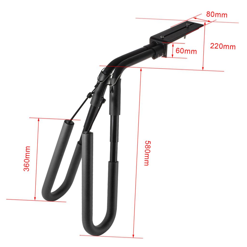 Surfboard Rack Surfboard Holder Shortboard & Longboard Rack for ScooterCelsiusMoped Bike Side Mount Wakeboard Carrier