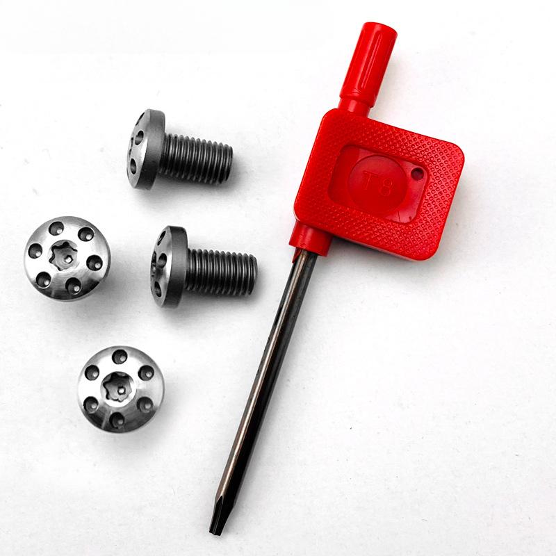 4pcs Grip Handle Screws with Key for 1911 Models DIY Making Replace Wood Guard Accessories Nails Parts Repair
