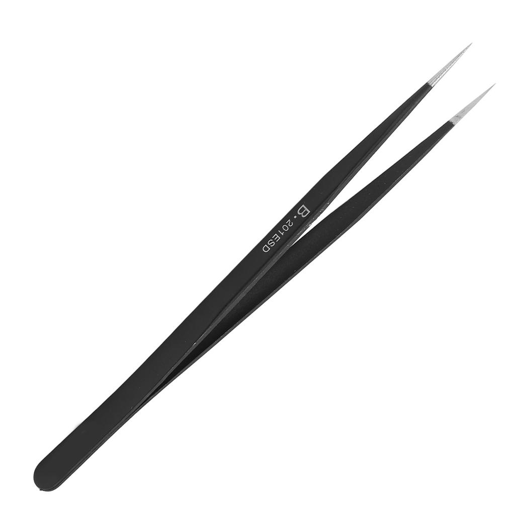 BST?201ESD Pointed Tweezers Stainless Steel High Accuracy Anti Static Acid Resistant Tweezers for