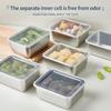 Stainless Steel Fresh Keeping Container with Cover Refrigerator Refrigerating Packing Box Outdoor Picnic Food Storage 3 Sizes