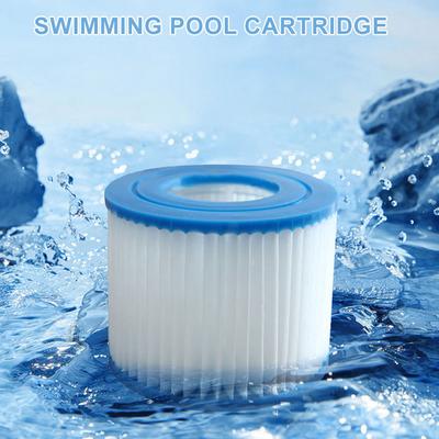 1-10pcs Pool Water Filter Cartridges Type VI Spa Filter Cartridge Soft Rubber Ends Pool Filter for Most Inflatable Hot Tub