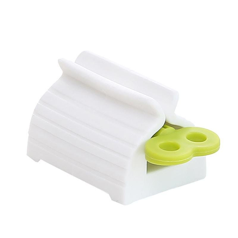 Lazy Toothpaste & Cleanser Squeezer: Effortless Manual-Assist Press for Easy Dispensing.