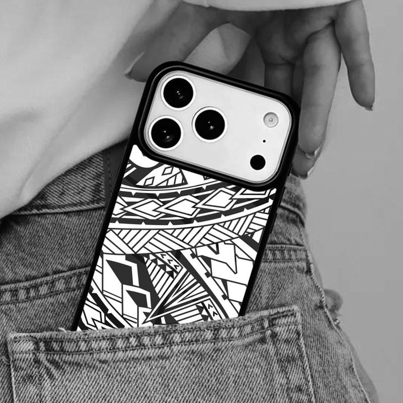 Maori Polynesian Samoan Tribal print Phone Case for iPhone 17ProMax 12 13 14 15 16e 17 Pro Max Plus Air Cover