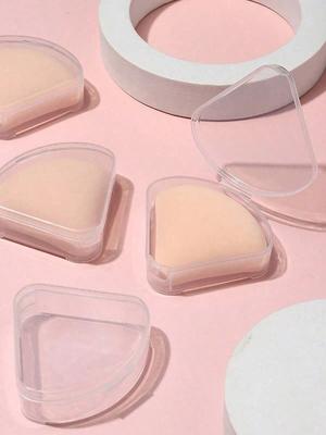 Petal Shape Powder Puff Storage Box, Creative Cosmetic Puff Display Case,For Holiday Beach, Bathroom Collection, Bedroom Collection