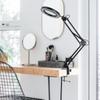10X Flexible Desk Lamp LED Illuminated Magnifier 3 Colors LED Magnifying Glass Clamp-on Table Lamp Soldering Repair Works Light