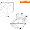 Stand Mixer Flat Beater K45B WPW10672617 & KN1PS W10616906 Mixer Bowl Pouring Shield Replacement for 4.5/5 Quart