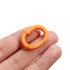 5Pcs Candy Color Metal Oval Ring Snap Hook Spring Clasps Clips Key Ring Connectors for DIY Keychain Jewelry Making Accessories