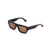 GUCCI Stylish Vintage Versatile Plate Frame Square Sunglasses Men's Black