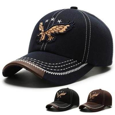 Hat Men and Women Couple Cotton Polyester Baseball Cap Summer Spring New Sports Sunscreen Cap Embroidered Eagle Sun Hat