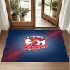Sydney Roosters Design Crystal Velvet Rug Soft Decorative Mat for Bedroom Entrance