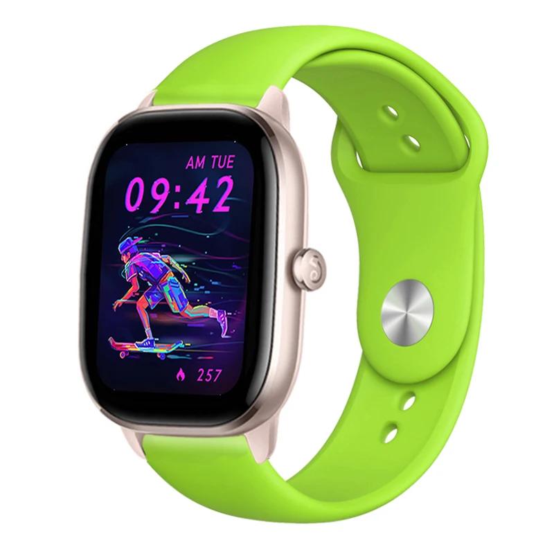 

20 мм 22 мм ремешок для часов Amazfit gts 4/3/2/gtr4 mini/Gtr/2e/Pro 47 мм спортивный силиконовый браслет браслет Amazfit Bip/U/3/Pro ремешок 20mm watch strap