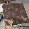 Light luxury literary and artistic style, ginkgo biloba scarf, shawl, double-sided jacquard, soft and skin-friendly, keep out the cold