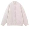 Women's Solid Color Fashionable Short Sleeved  Woolen Jacket Jacket
