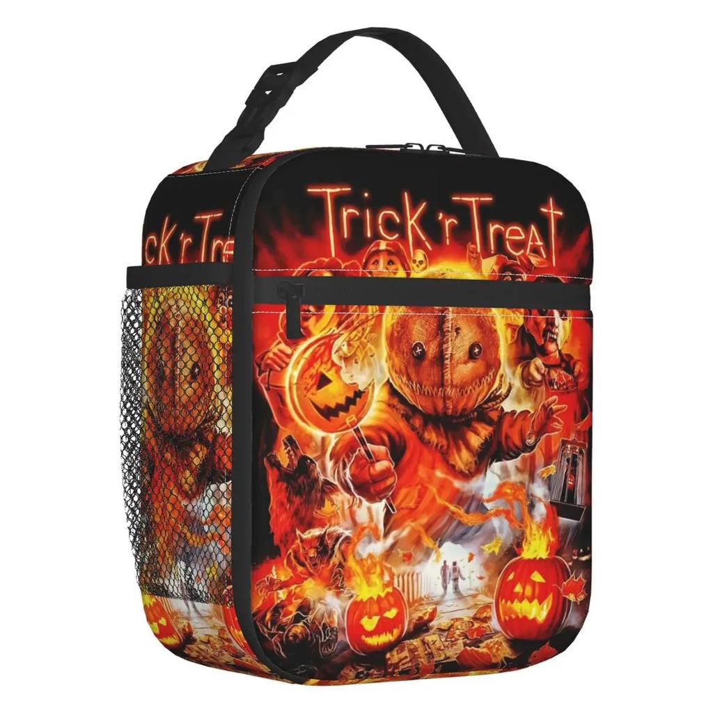 Treat Sam Halloween Horrorfilm Isolierte Lunchtaschen für Arbeit Schule Auslaufsicher Thermische Kühltasche Bento Box Frauen Kinder