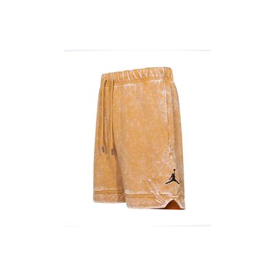 FW22 Logo Print Drawstring Distressed Straight Shorts Men Bottoms Orange DR3093-712