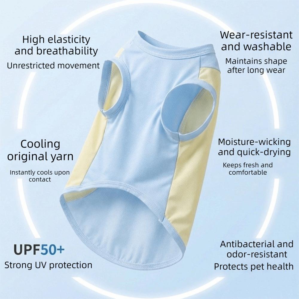 Comfortable Pet Tank Top Lightweight Pet Summer Clothes Fashion Pet Cooling T-shirts  Hiking