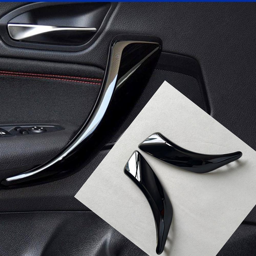 2Pcs Car Inner Door Armrest Handle Cover Trim For Bmw F20 F21 2012-2018