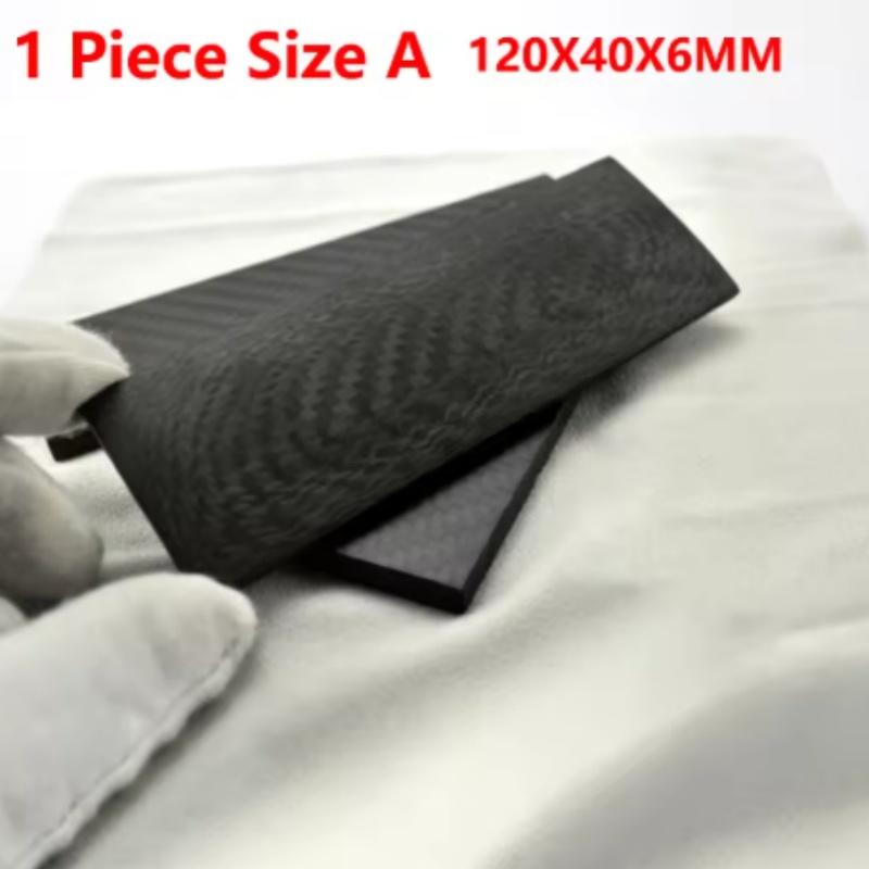 

1 шт. 3K углеродное волокно доска для DIY рукоятка ножа материал твил производство материал 120X40X6MM