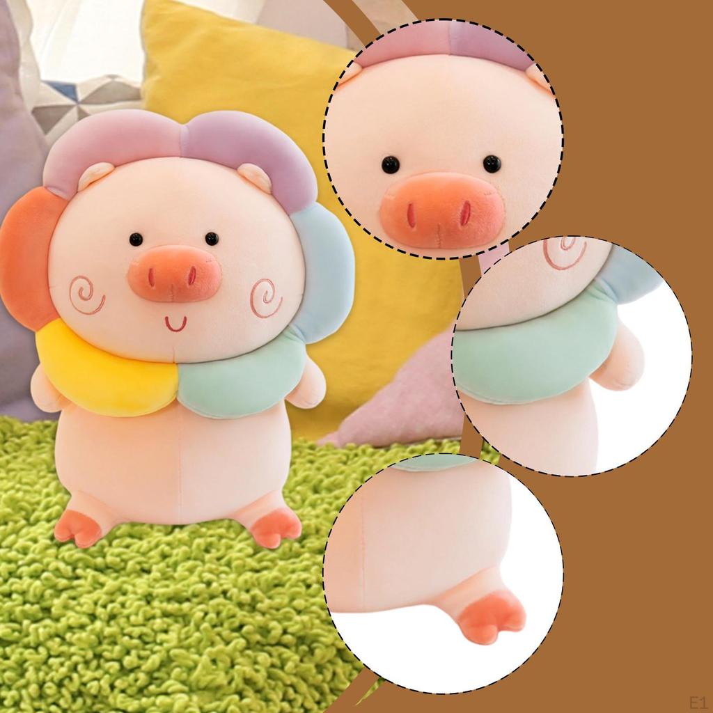 Schwein Plüschtier Spielzeug Dekorativ Niedlich Kinderzimmer Deko Sofa Ornamente für Kinder