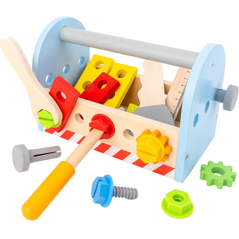Children's DIY Wooden Tool Set: European-Style Role-Playing Nut and Screw Toy