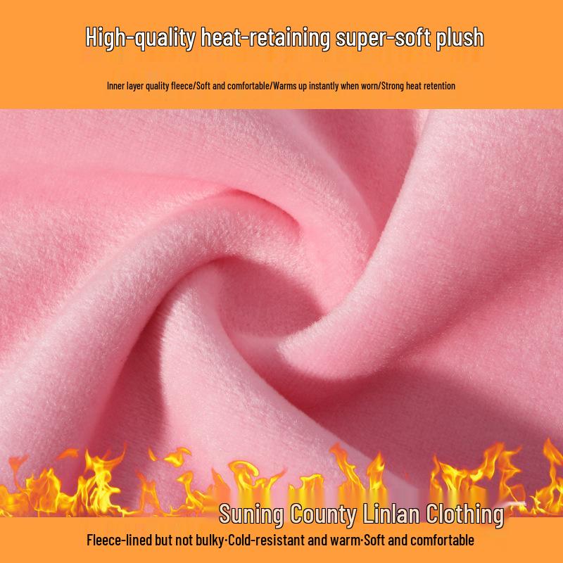 Unisex 420G Extra Thick Hua Cotton Silver Fox Fleece Crew Neck Sweatshirt - Warm Base Layer Top for Autumn and Winter