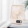 Portable Table Fan 3000mAh USB Rechargeable Foldable 7H Timing Quiet Power Display for Home Office Travel Outdoor
