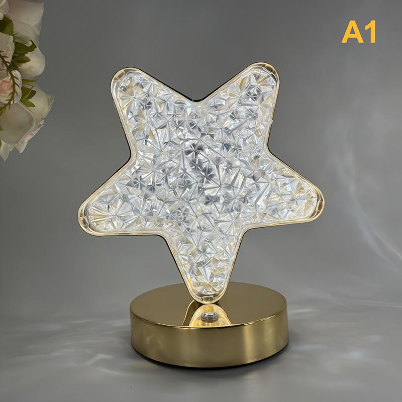 

Декоративная настольная лампа со звездами и луной, ночник, сенсорный трехцветный светильник для комнаты, атмосфера, настольная лампа для сна, живой фон, декоративный свет