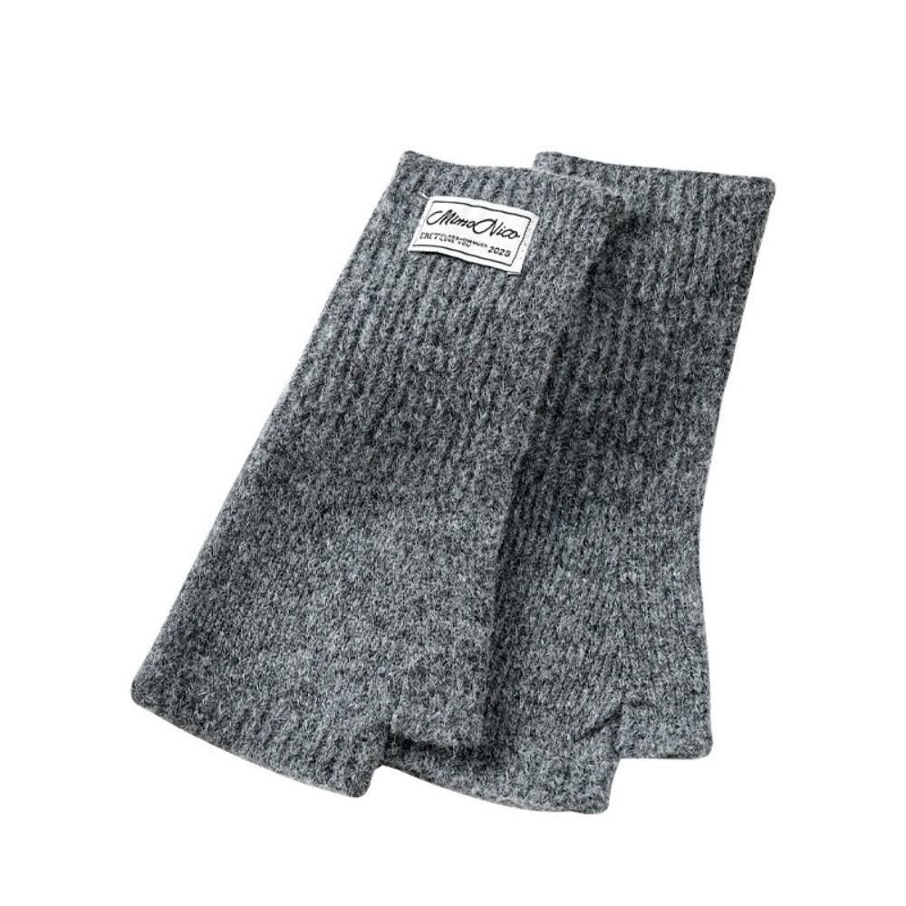 Touchscreen Knitted Gloves Knitted Half-Finger Gloves New Warm Wrist Cover Gloves Writing Use