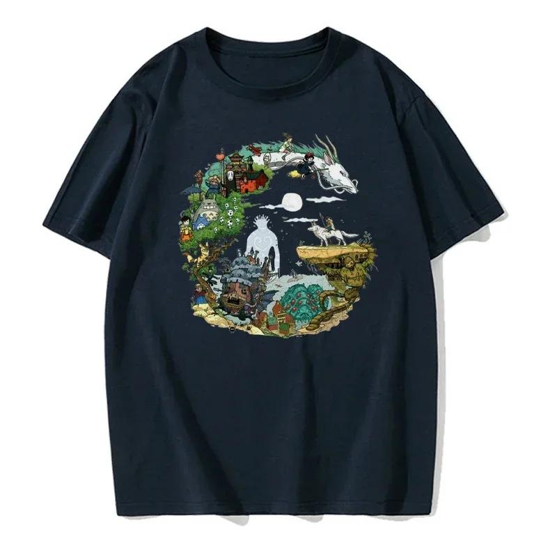 Anime Pattern Printed Men's T-shirt Large Cotton T-shirt High Quality Brand T-shirt Street Loose T-shirt