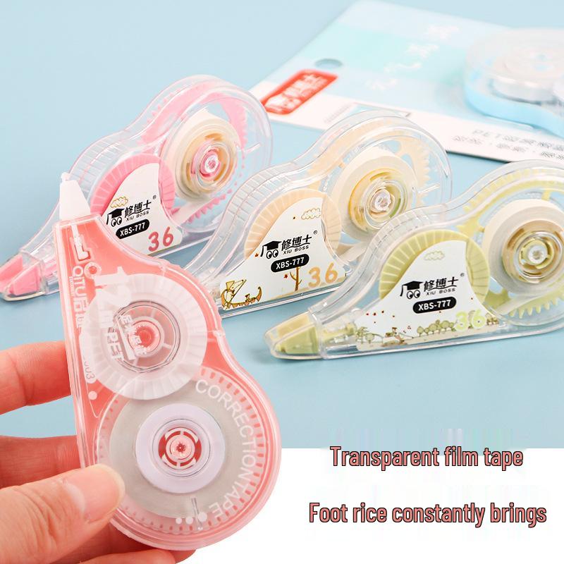 Kreatives Cartoon Korrekturband-Set - Große Kapazität 72m, Niedliches Mädchenhaftes Design, Perfekt für Schüler und Schreibwarenliebhaber