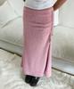 BITTERCELLS Fuge Knit Maxi Skirt - Pink