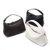 Genuine Leather Woven Women's Bag 2025 New Fashion Sheepskin Crossbody Bag Niche Design Woven Dumpling Bag Handbag